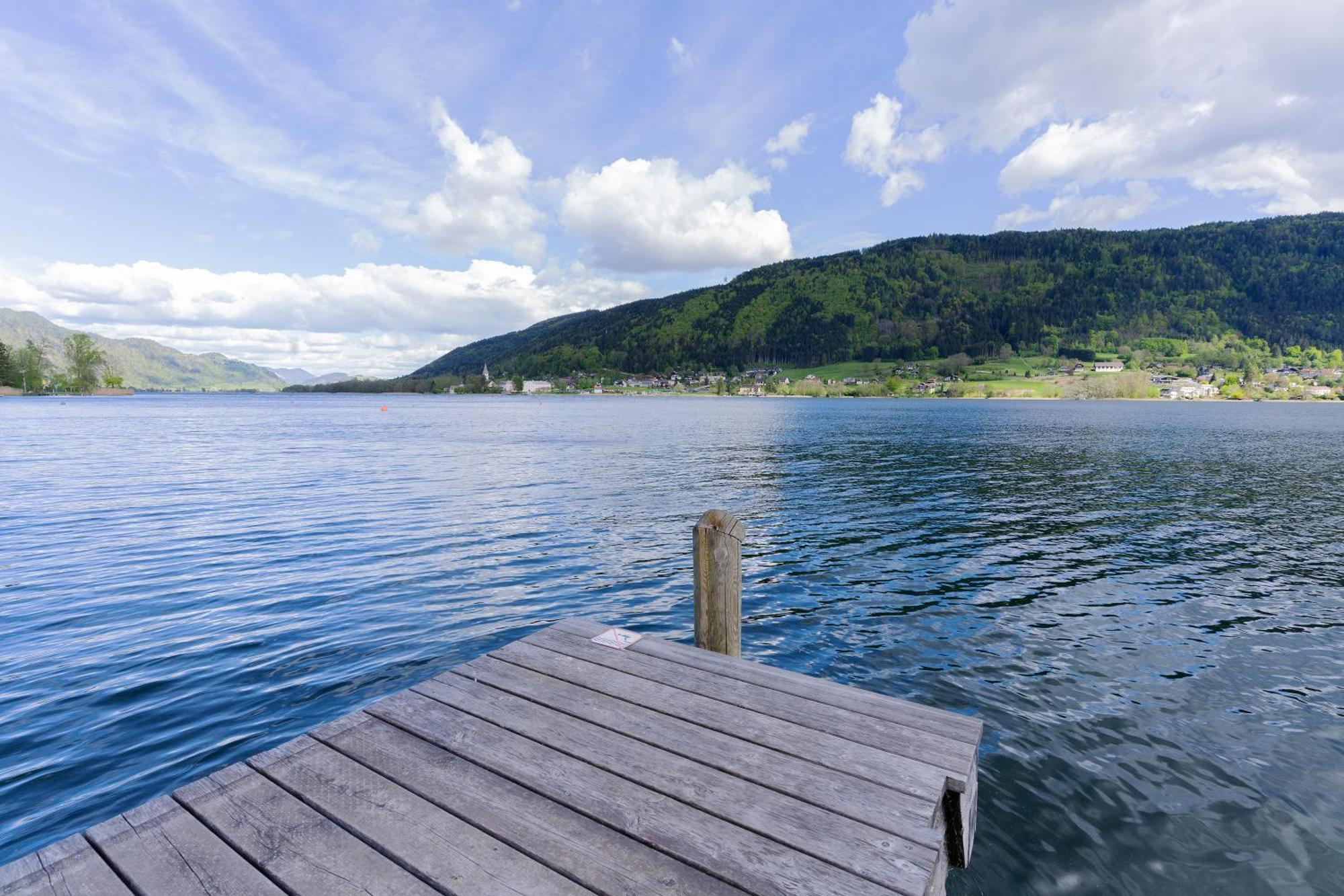 Ct-Gold Penthouse Bodensdorf Amatera Privater Seezugang Hallenbad, Skiarena Gerlitzen Luaran gambar